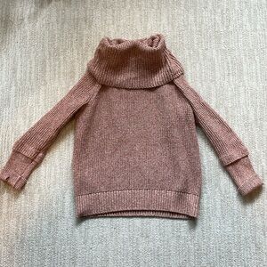 Sharon Thumb Hole Cotton Blend Pullover, XS Petite